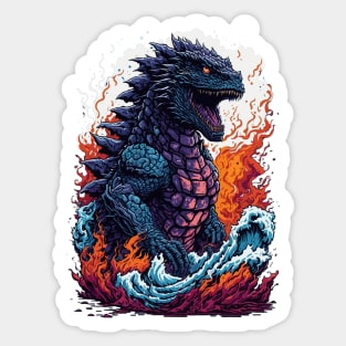 Embrace the Godzilla Sticker